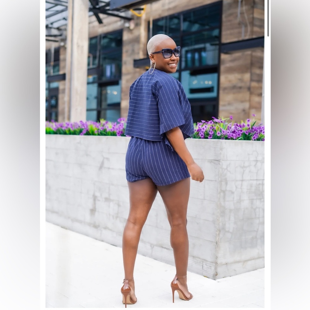 Bossyglamworks crop top short set